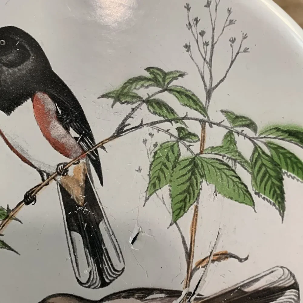 Delano Studios Dela-Ware Hand Colored Bird Pot Vintage Retro - Picture 13 of 17